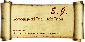 Somogyvári János névjegykártya